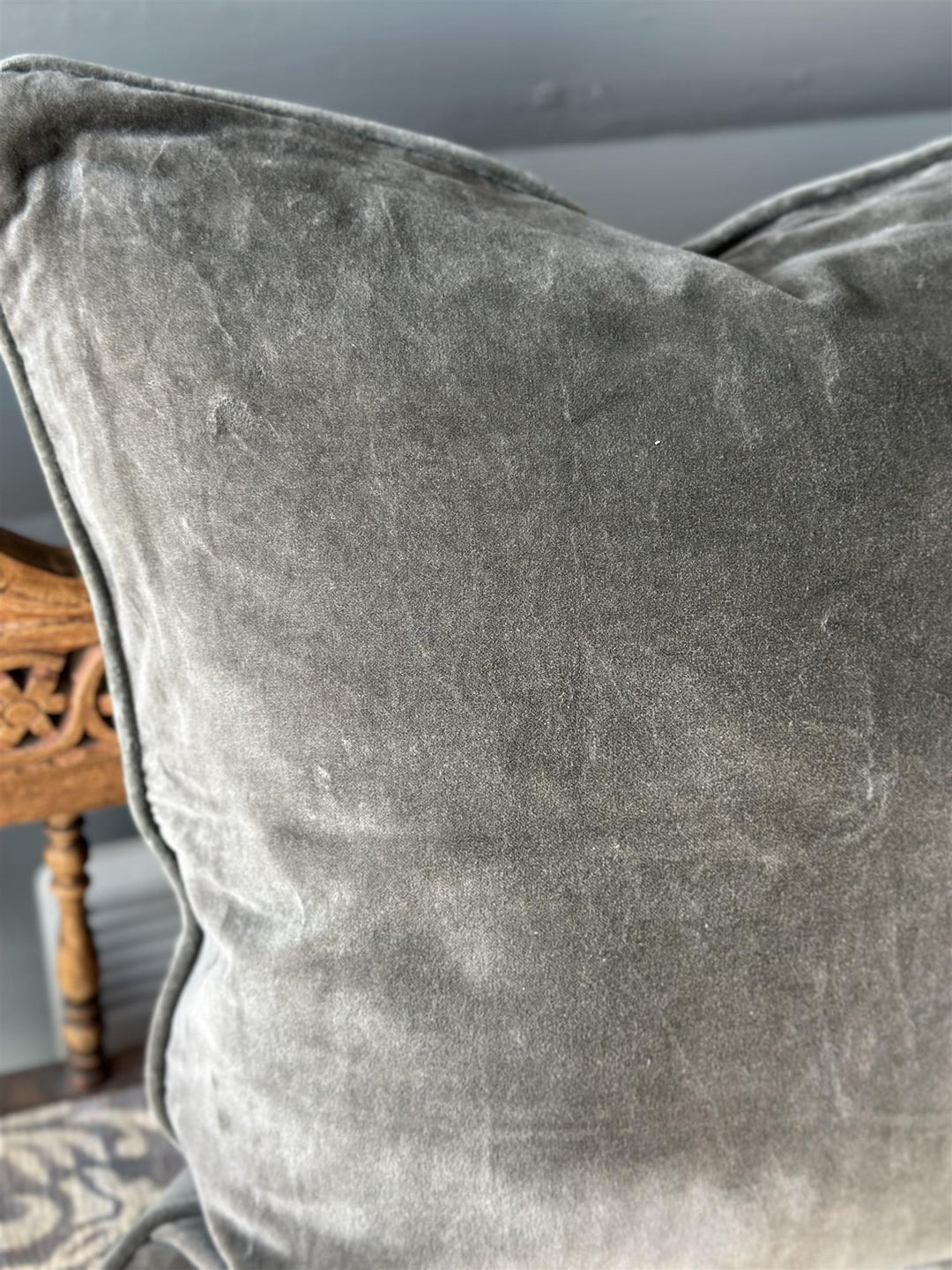 Putetrekk velur 50 x 50 dark olive