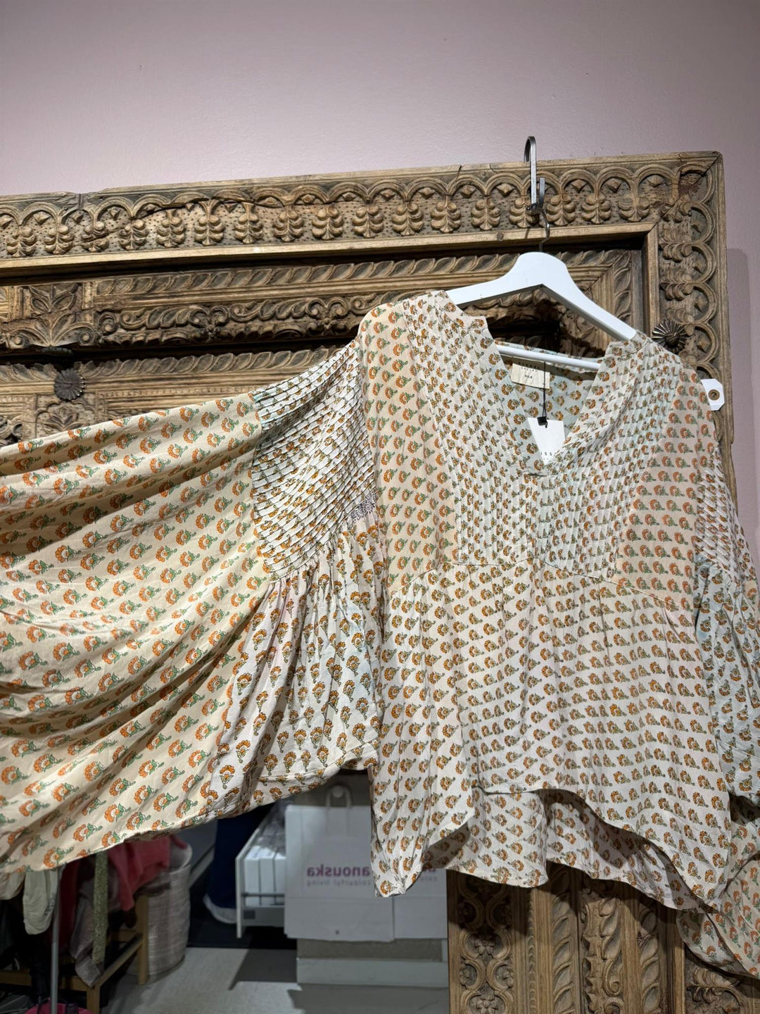 Bibi Balloon 100% silke bluse #142