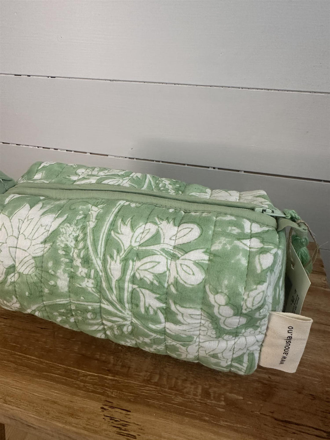 Sminkepung blokktrykket Colette green