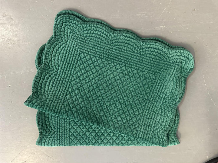 Spisebrikke avlang velur 35x50 cm  Bright green