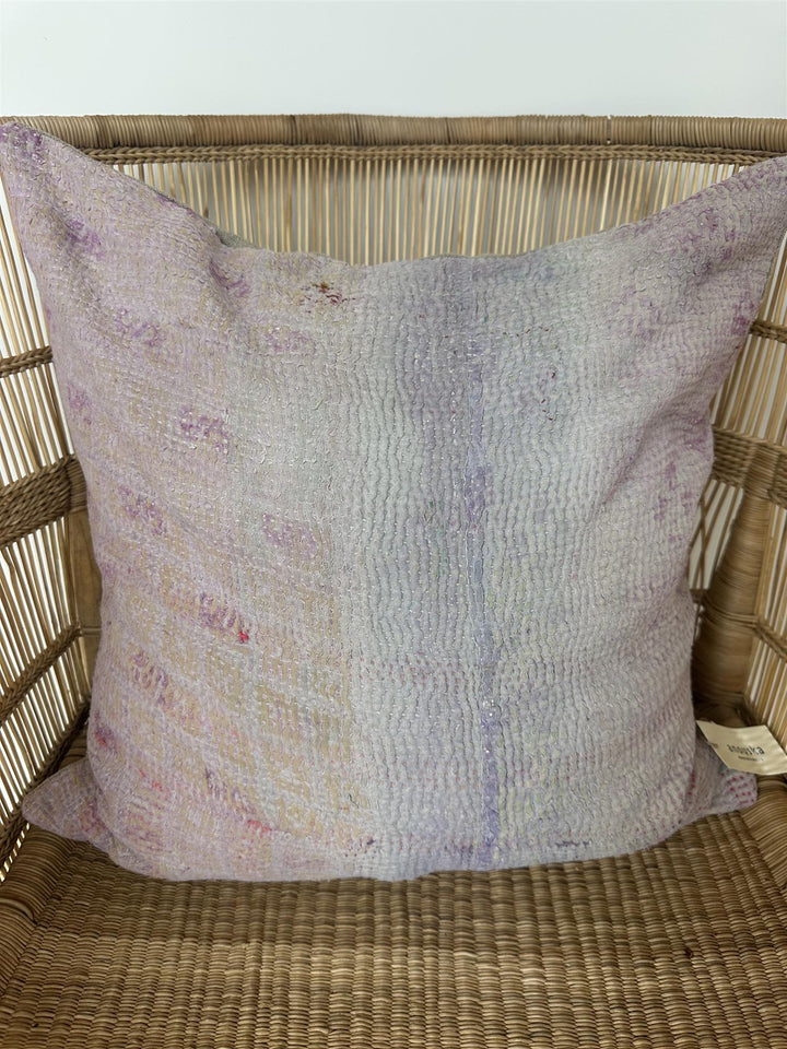 Putetrekk vintage kantha 50x50 cm Nr 109