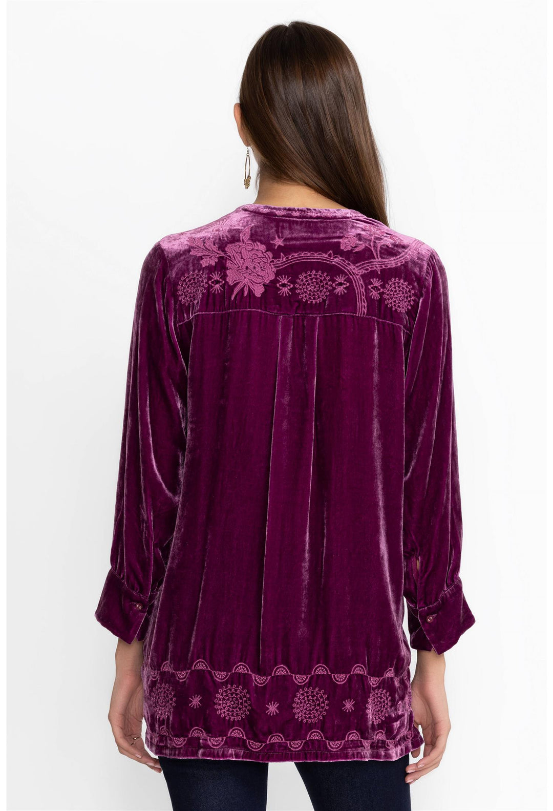 Henley tunika sugar plum