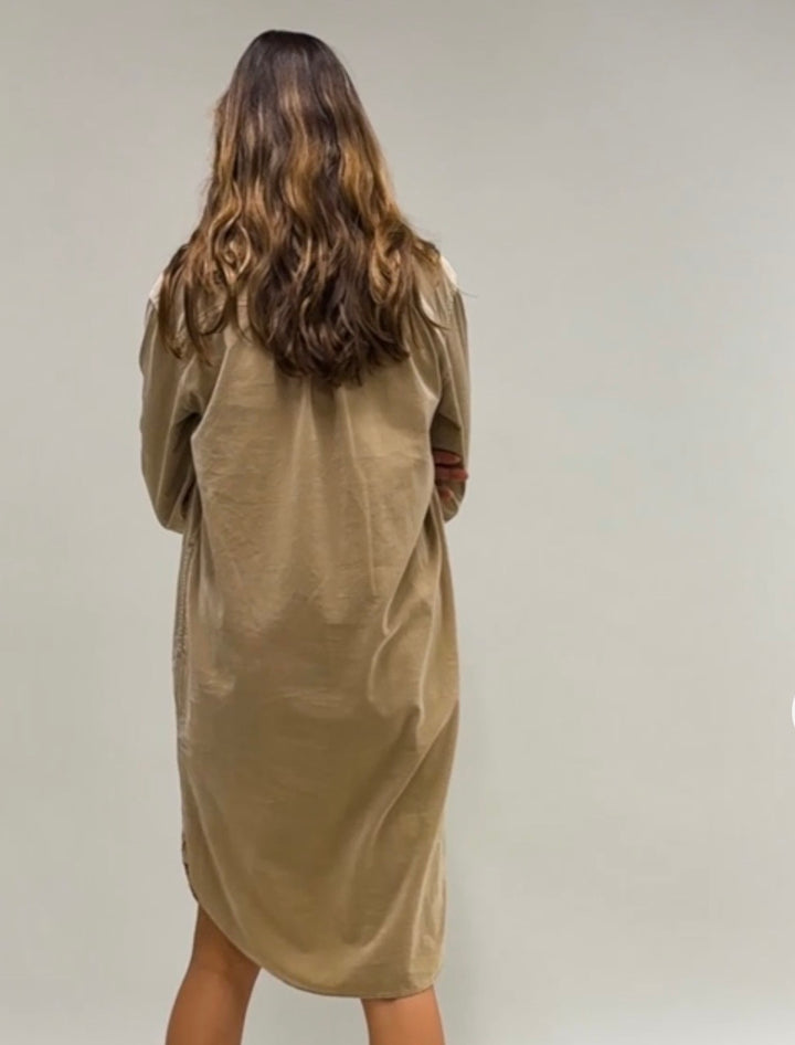 Mabel kjole beige