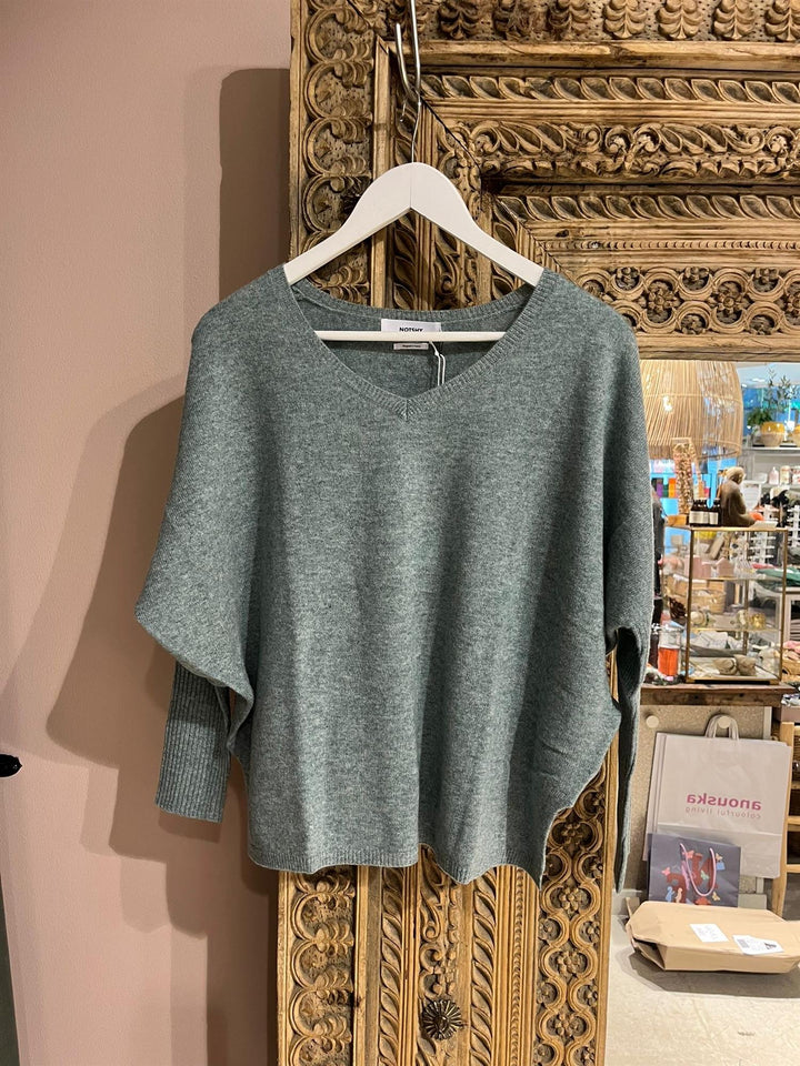 Faustine cashmere genser aquamarine
