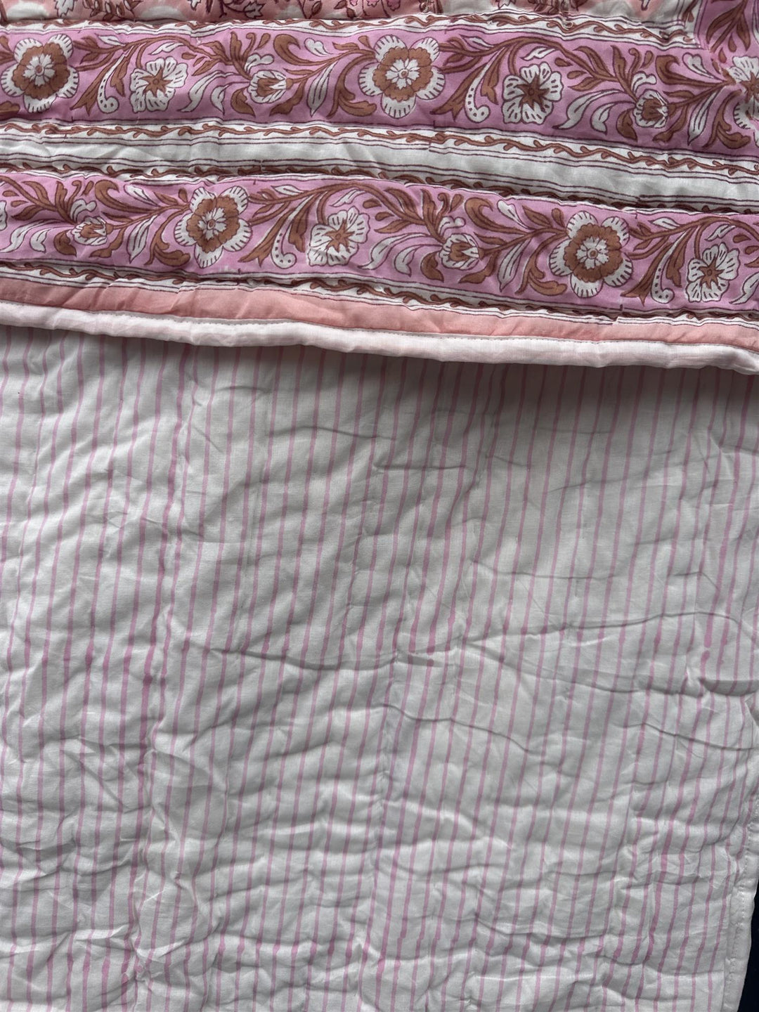 Quilt Fleur pink 150 x 250 cm
