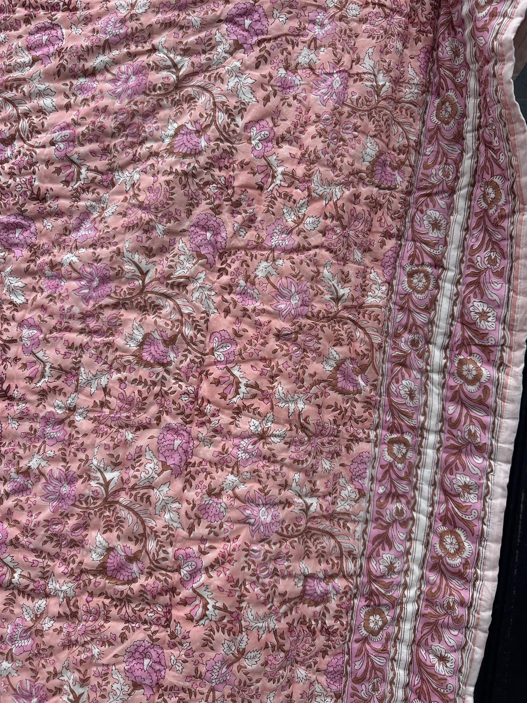 Quilt Fleur pink 150 x 250 cm