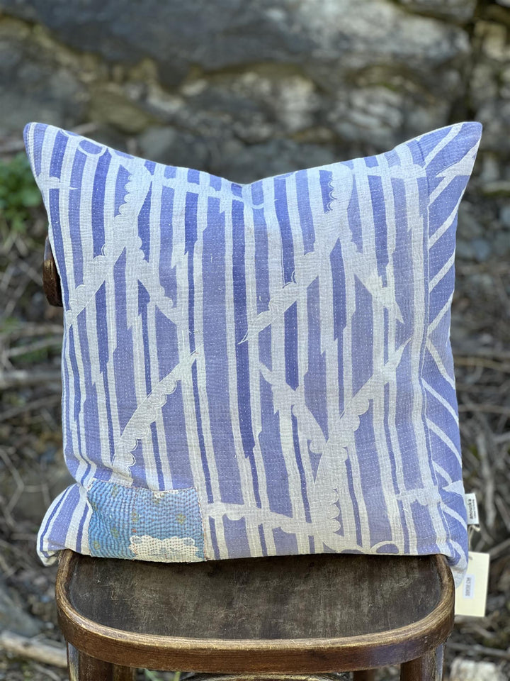 Putetrekk vintage kantha 50x50 cm Nr 22