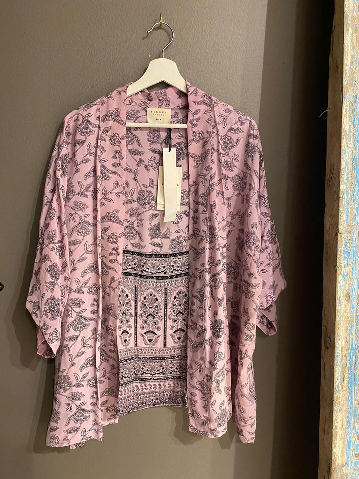 Lotus silk kimono #320