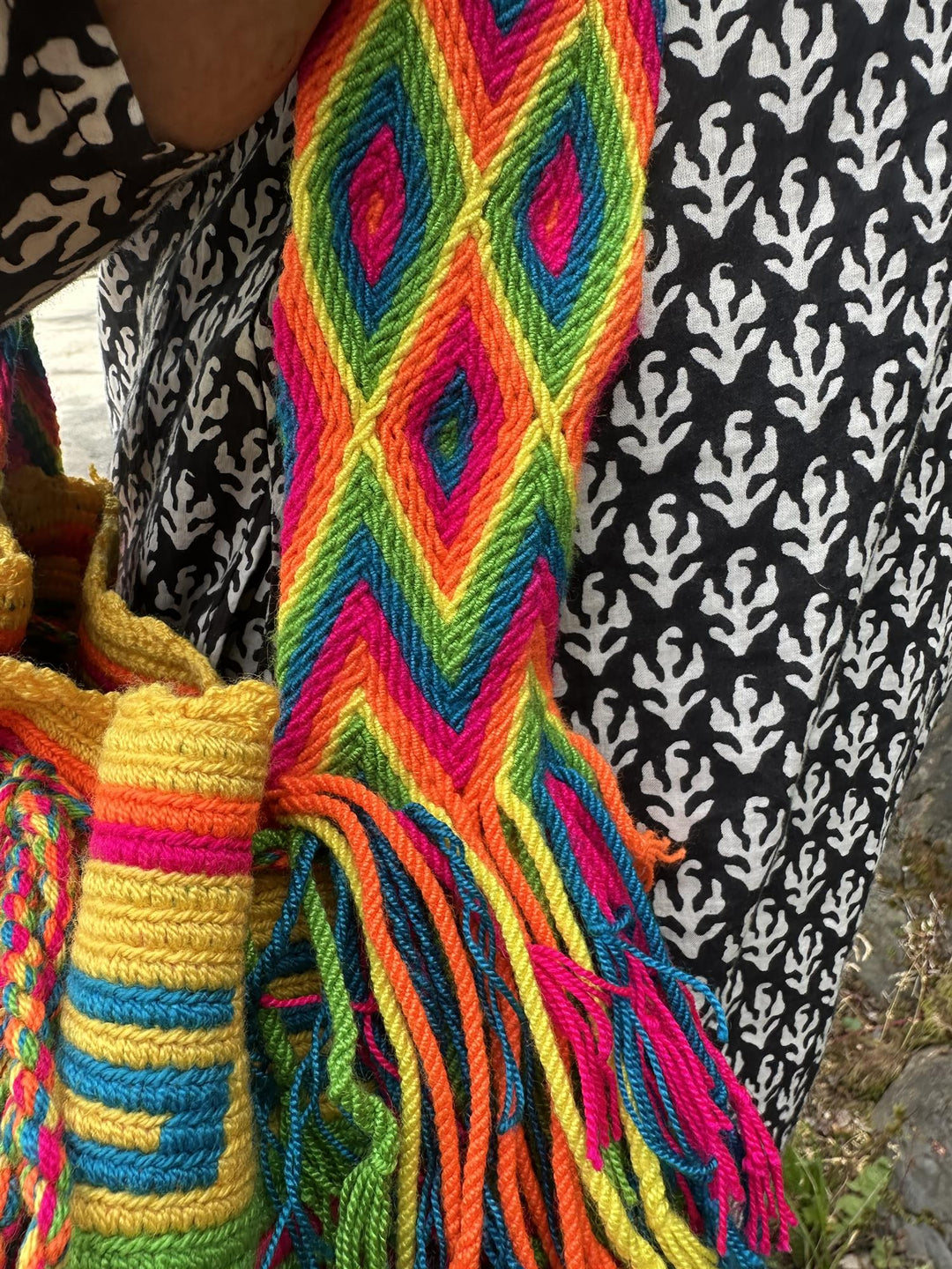 Guariche Wayuu bag neonfarger Nr 2