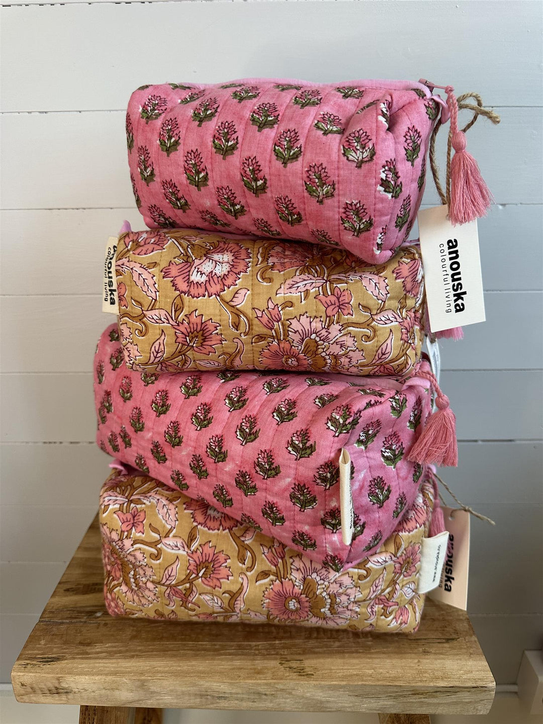 Sminkepung blokktrykket Delphine