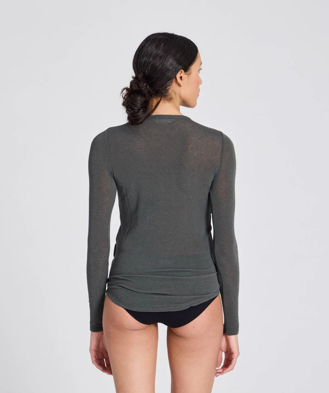 Thyra L/S wool top beluga