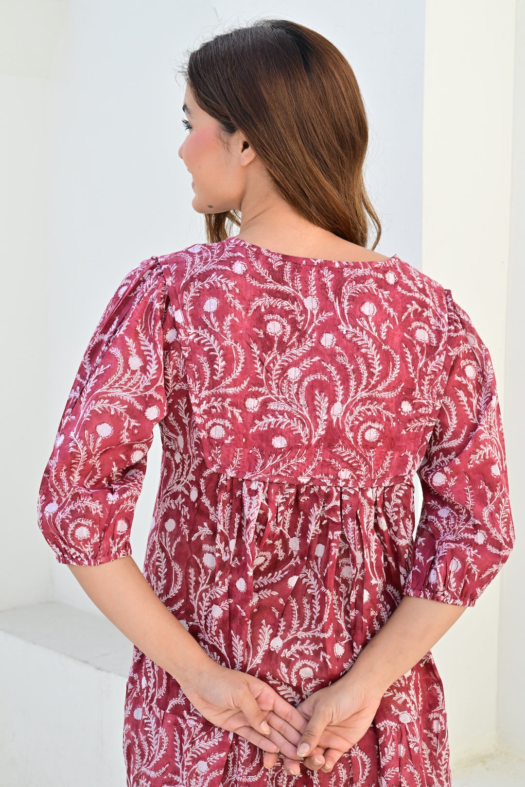 Bandol smekkekjole rosso/powder pink