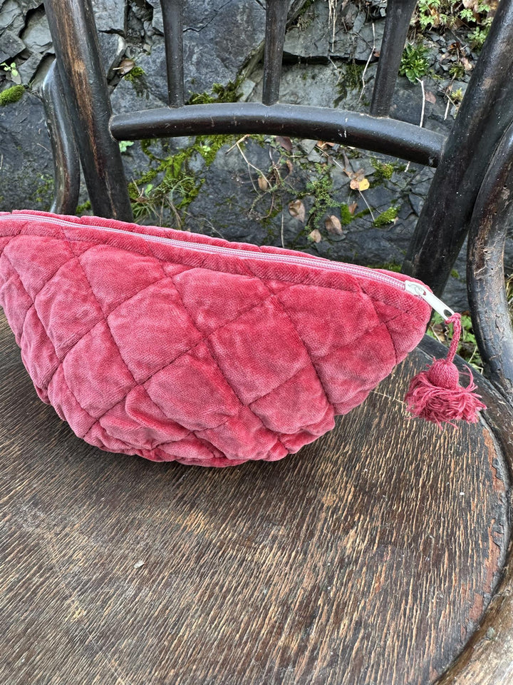 Sminkepung velur 15xH10 cm Raddish red
