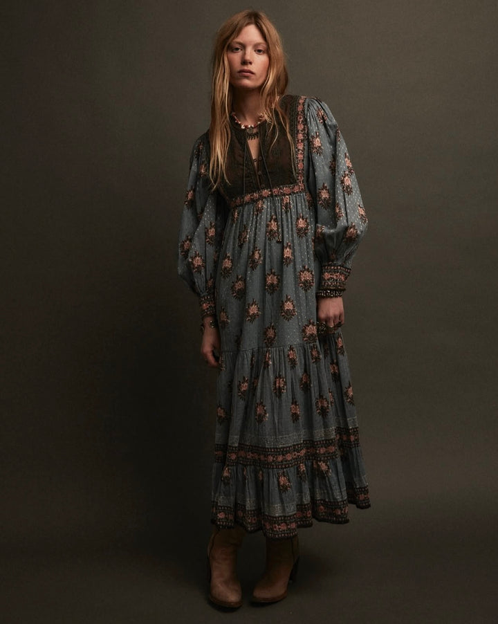 Allegra kjole cerulean mist