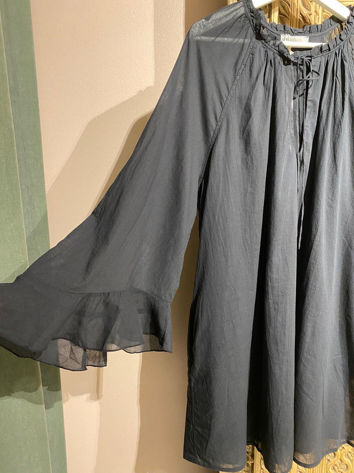Voile kjole sort