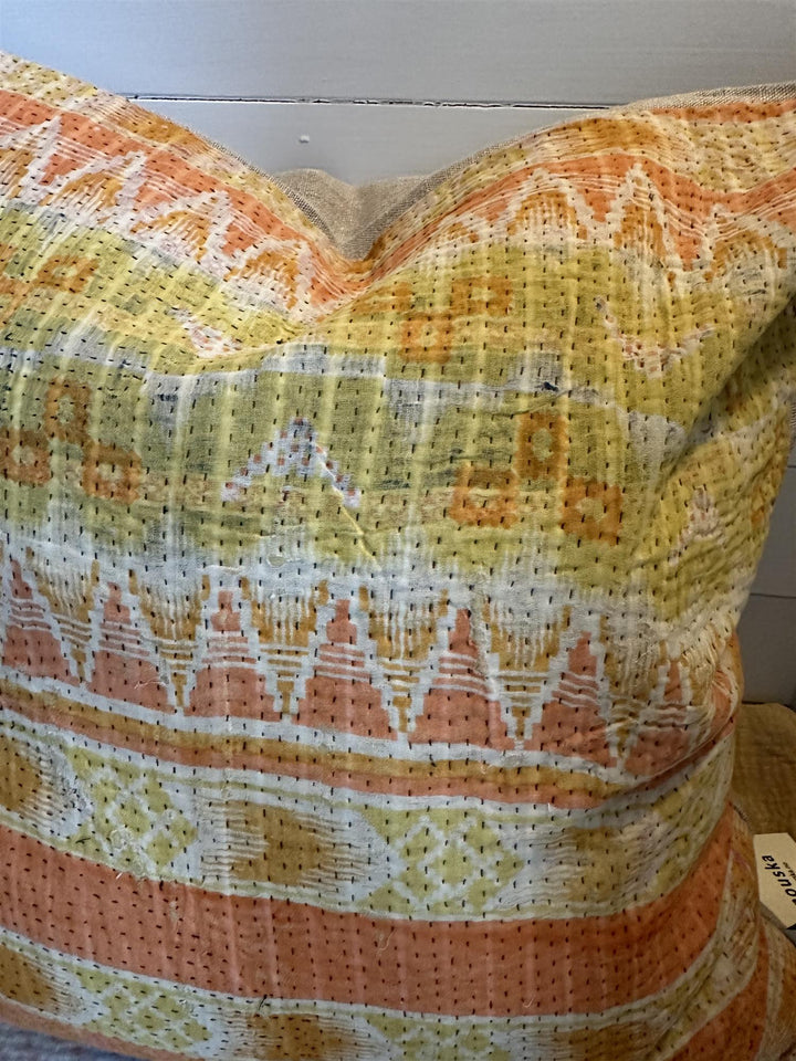 Putetrekk vintage kantha 50x50 cm Nr 117