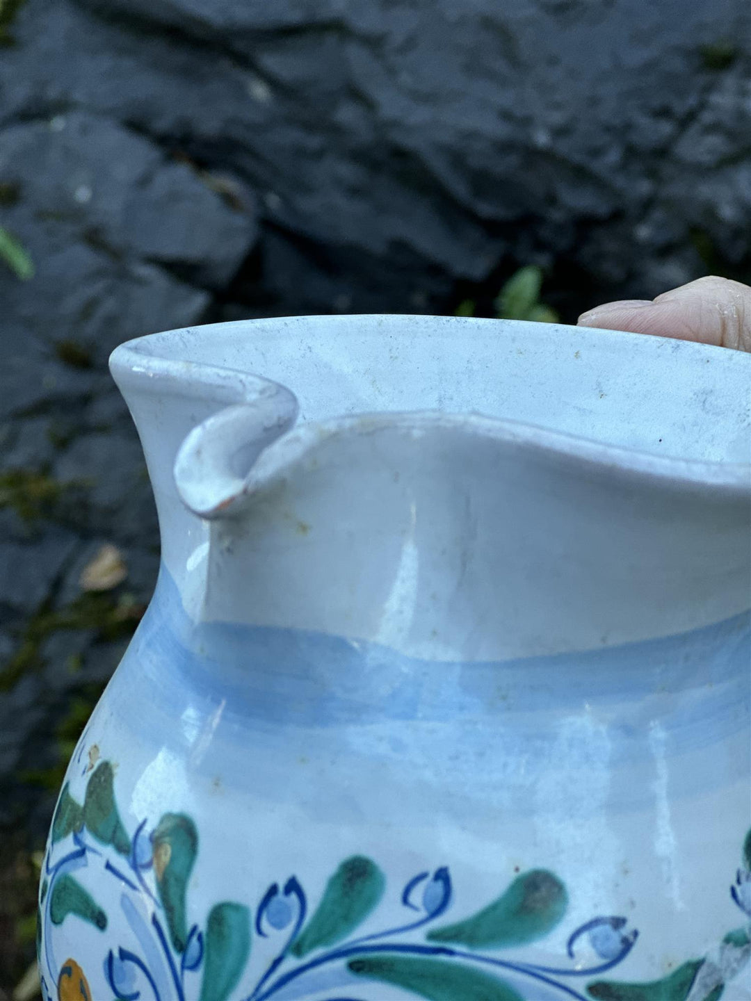 Vintage mugge H: 14 cm