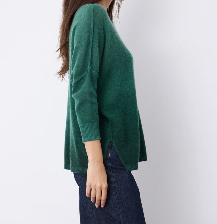 Elie cashmere ponchogenser dip dye botanical