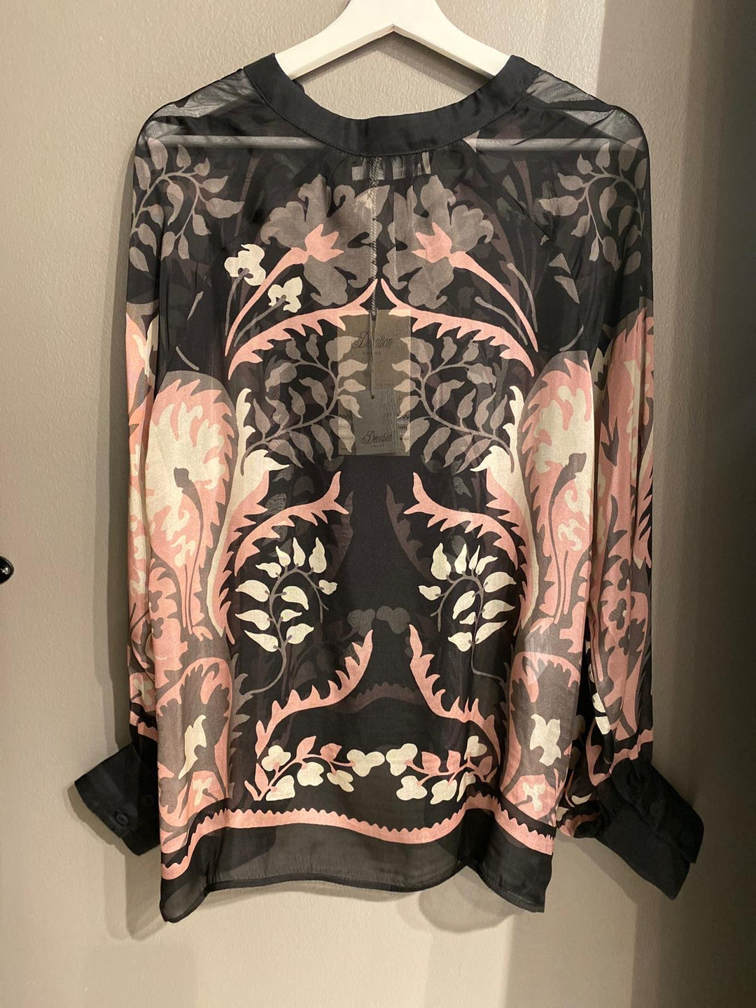 Harmone bluse black/pink