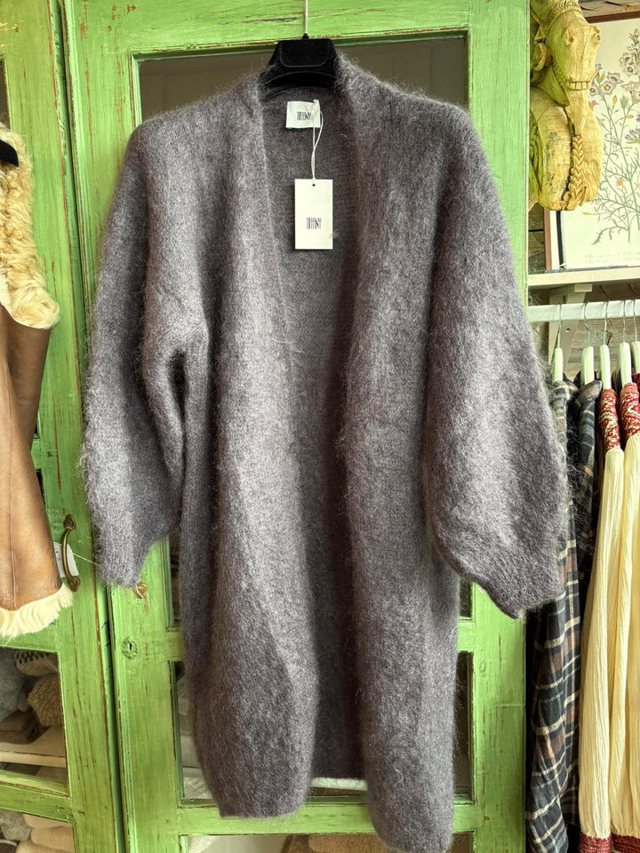 Lilje lang cardigan dark grey