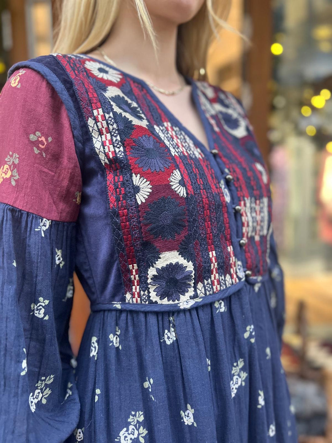 Ginevra kjole marino