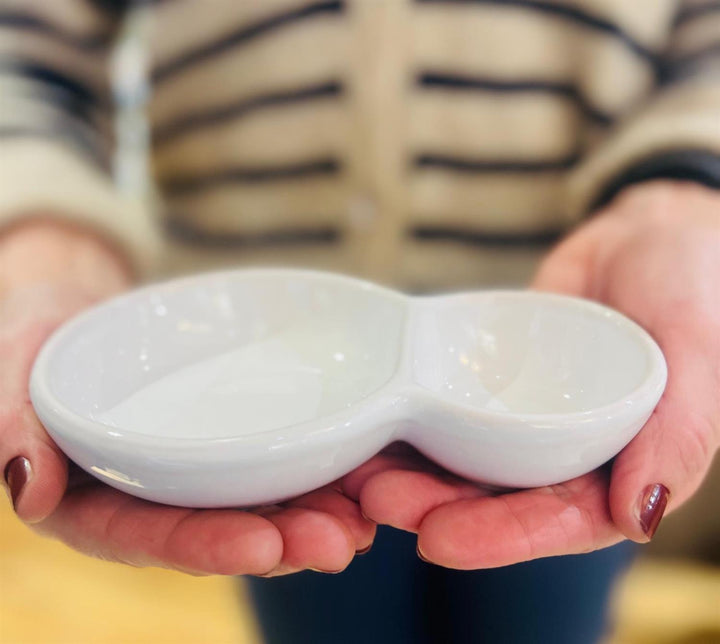 Skål til oliven hvit