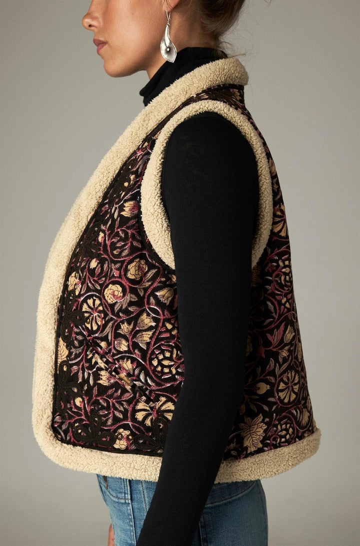 Juno vest ruby noir