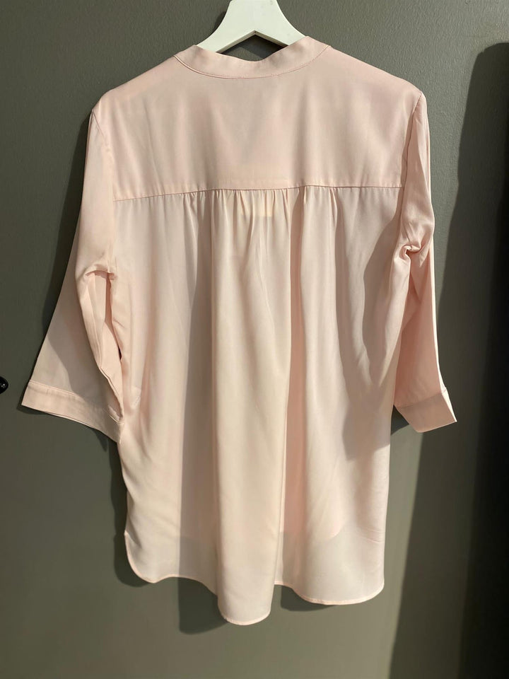 Bliss bluse solid twill rose