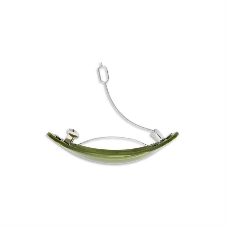 Oval peppermint hårklemme spinache green