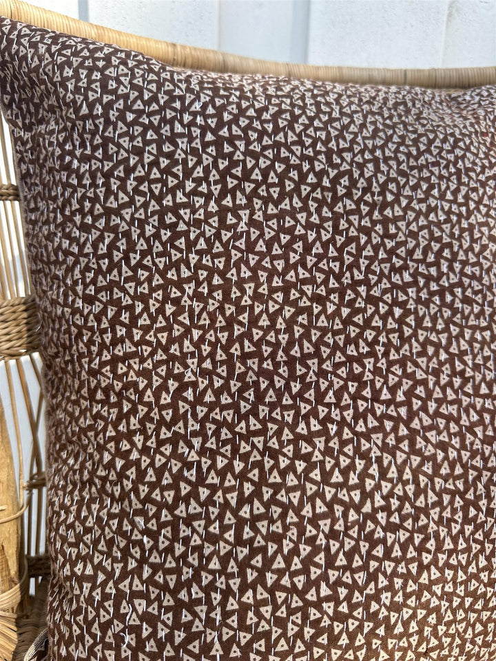 Putetrekk vintage kantha 50x50 cm Nr 122