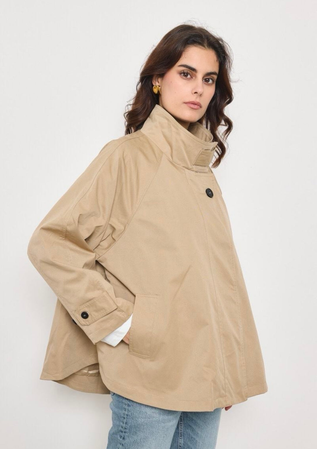 Elenza trenchjakke taupe