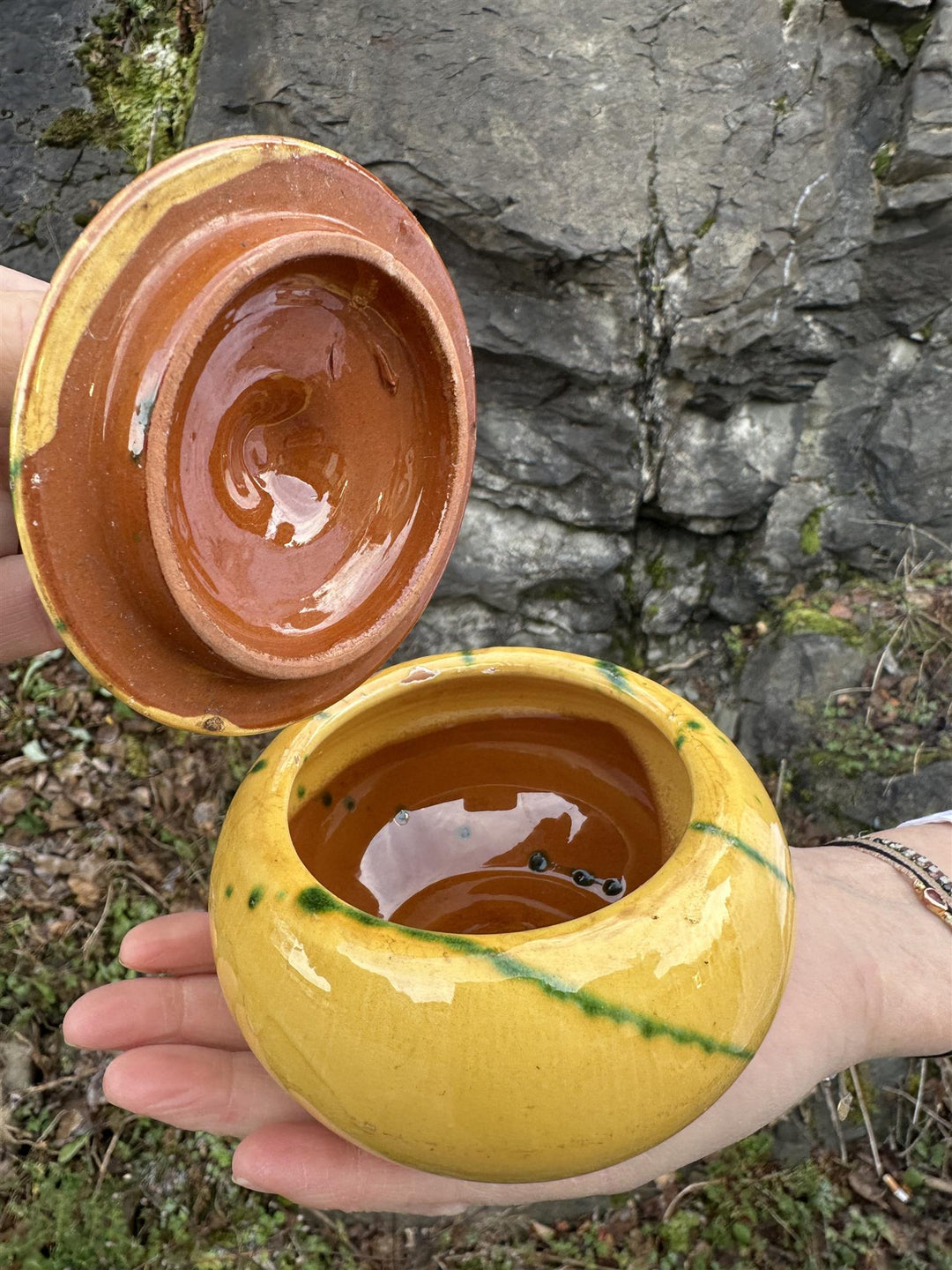 Skål med lokk Ø: 11 cm