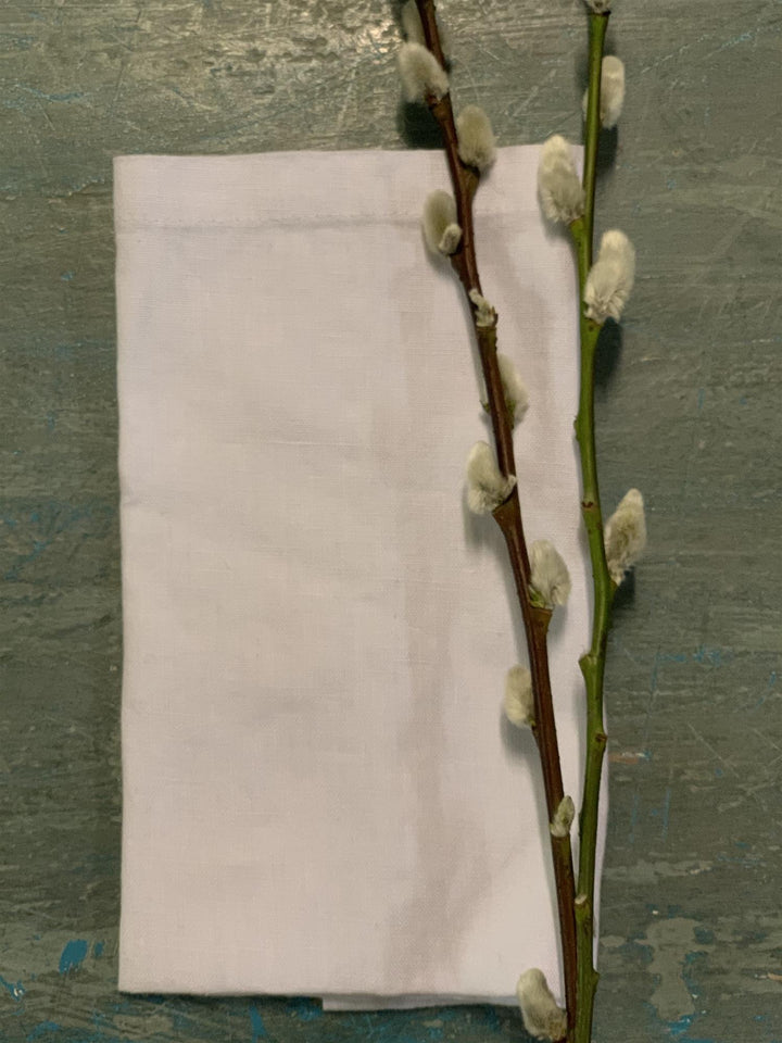 Serviett 100% lin 45x45 cm pure white