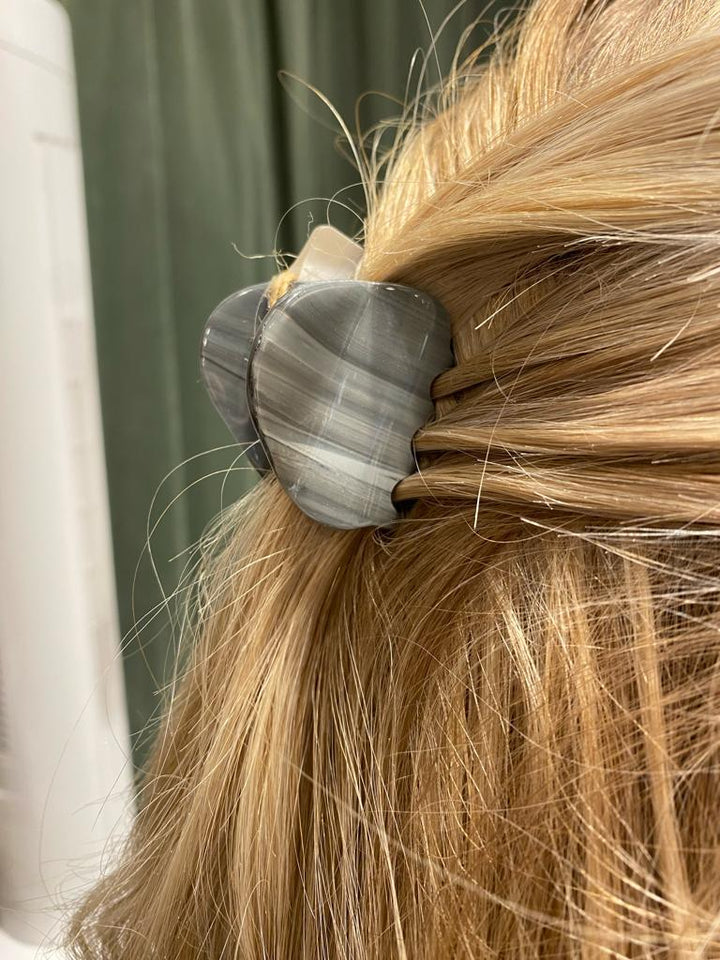 Eco gemstones liten hårklype ash