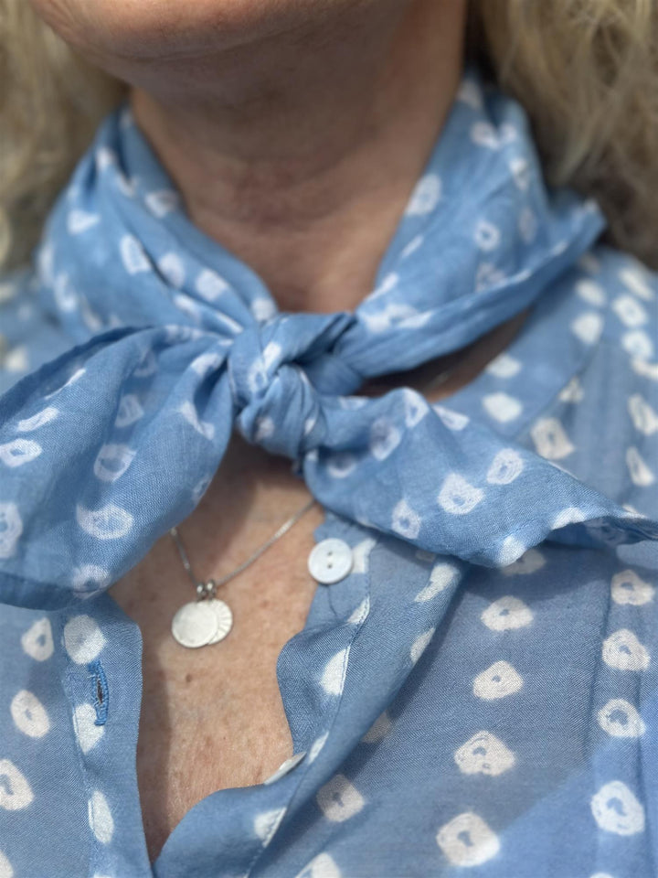 Cecilie lite skjerf sky blue