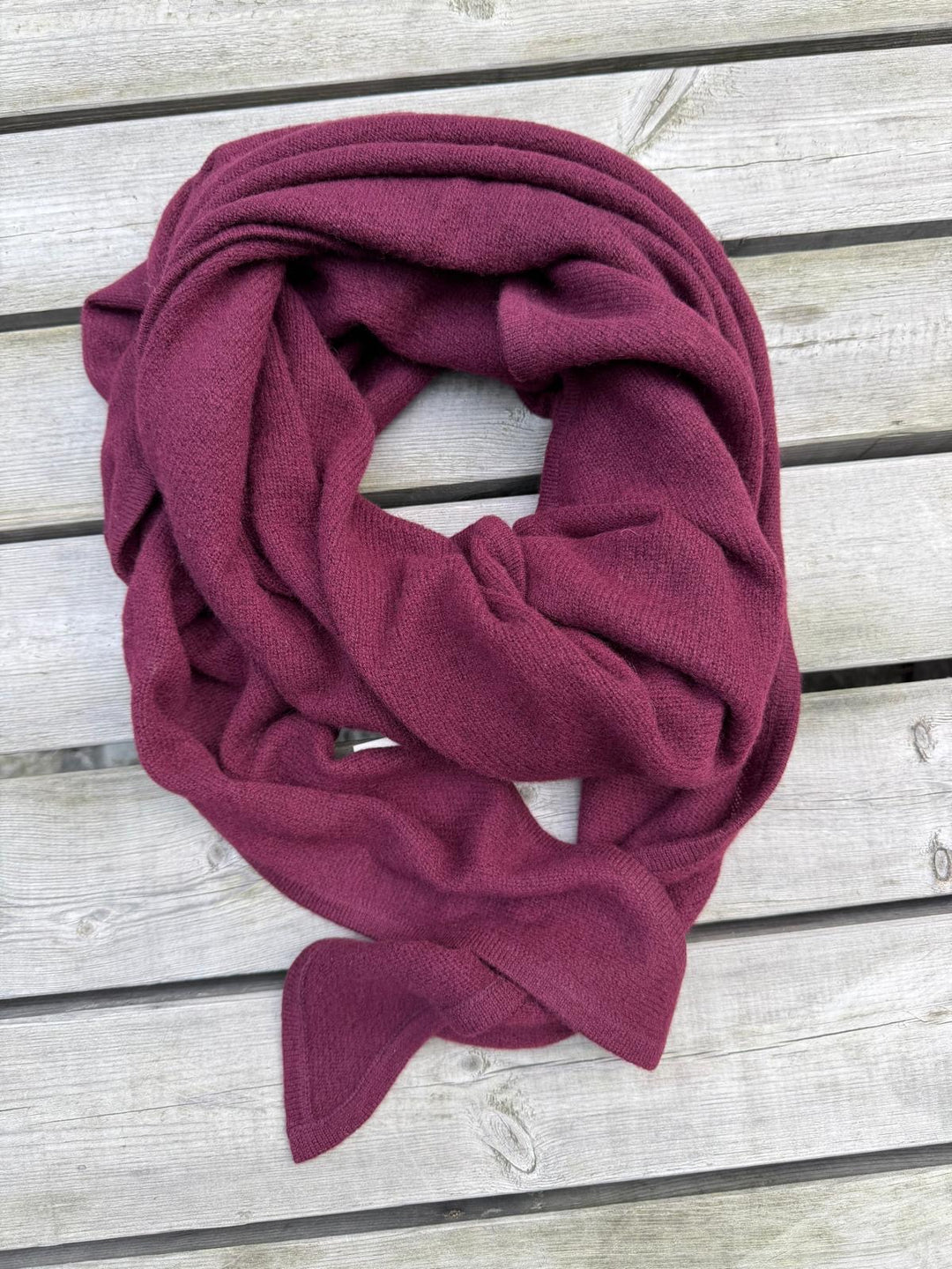 Skjerf cashmere burgundy