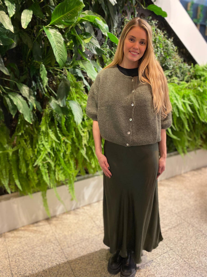 Skjørt Jupe sateng kaki