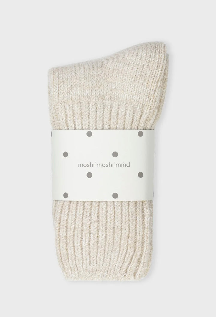 Boyfriend socks oatmeal melange