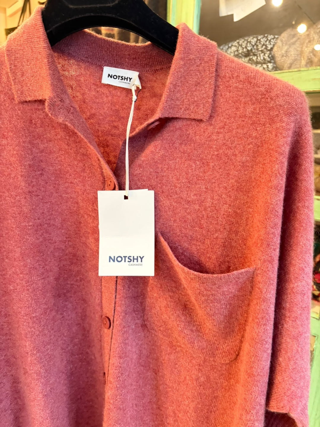Andrea 100% cashmere old rose
