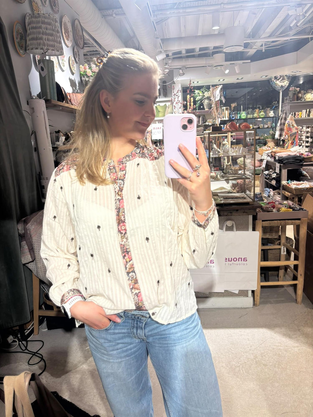 Marie bluse ivory