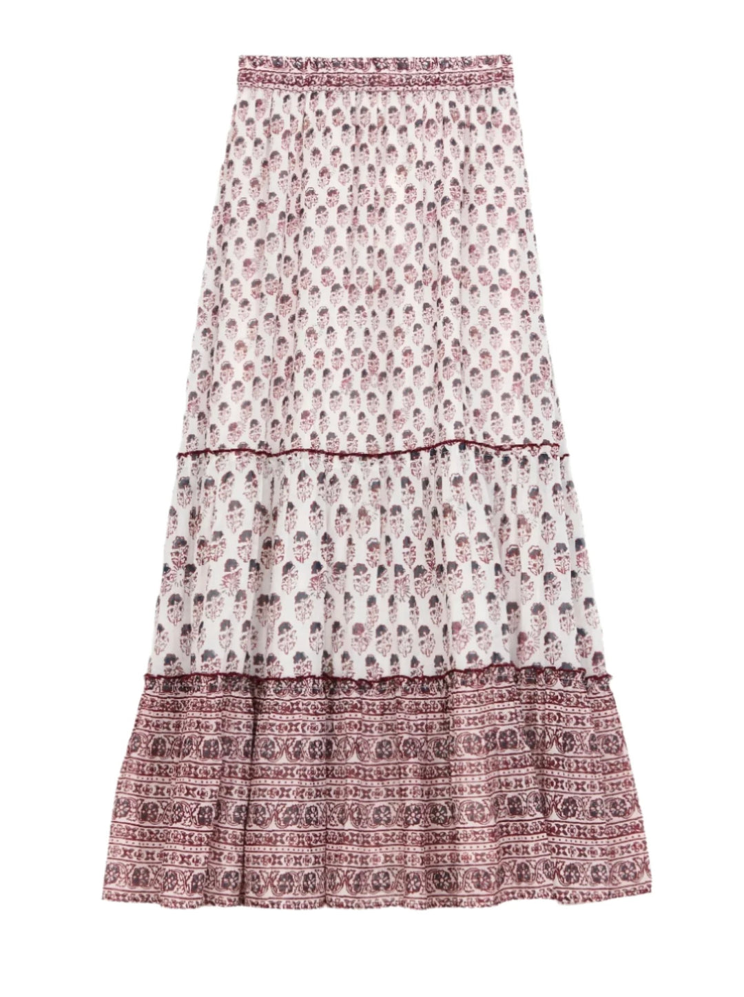 Kiki print maxi skjørt