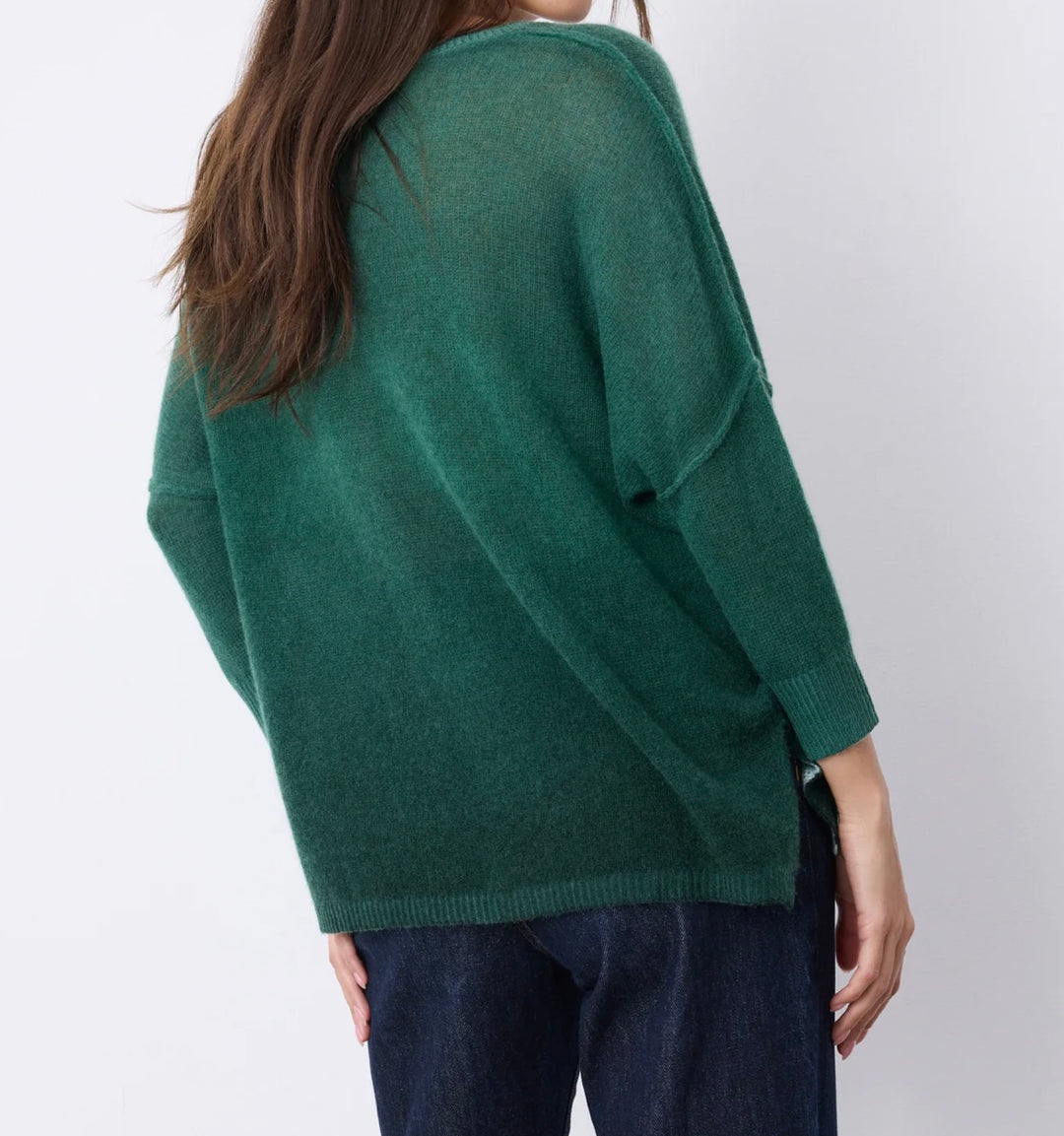 Elie cashmere ponchogenser dip dye botanical