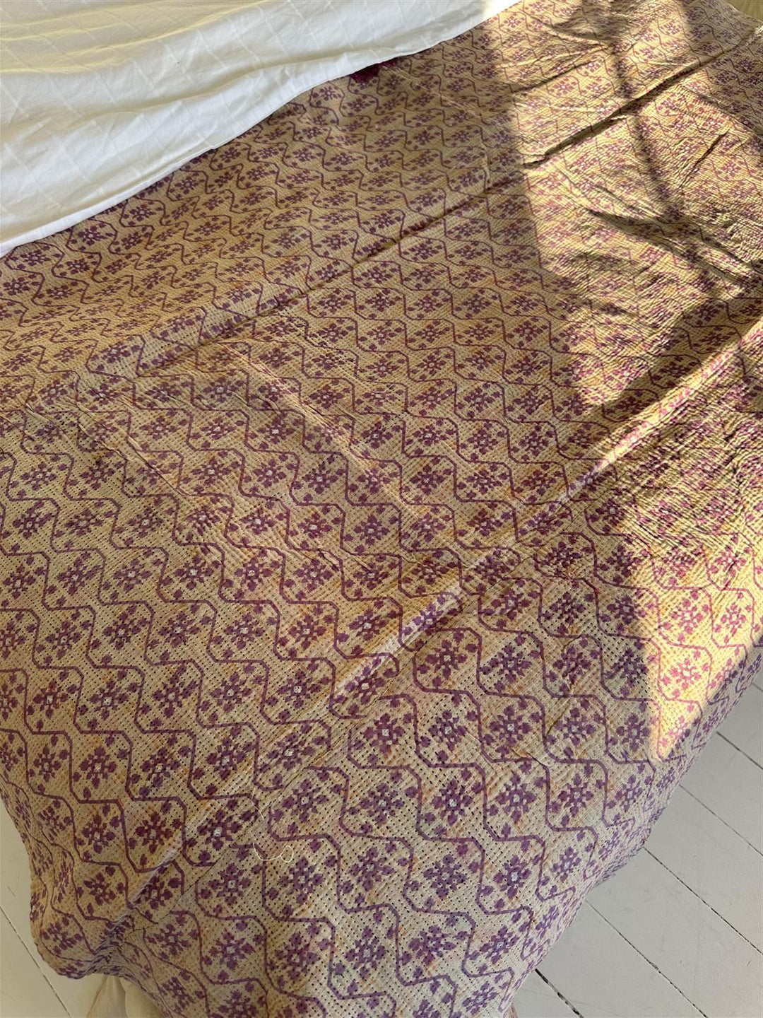 Teppe vintage kantha ca 150 x 210 cm Nr 55