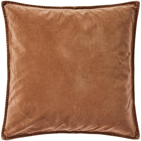 Putetrekk velur 50 x 50 cm camel