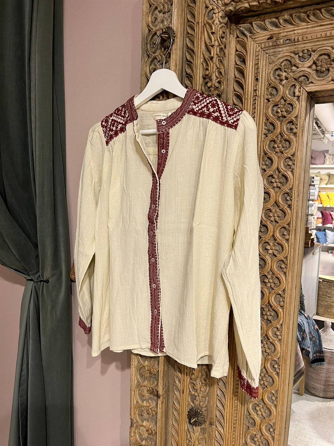 Charlotte bluse rouge