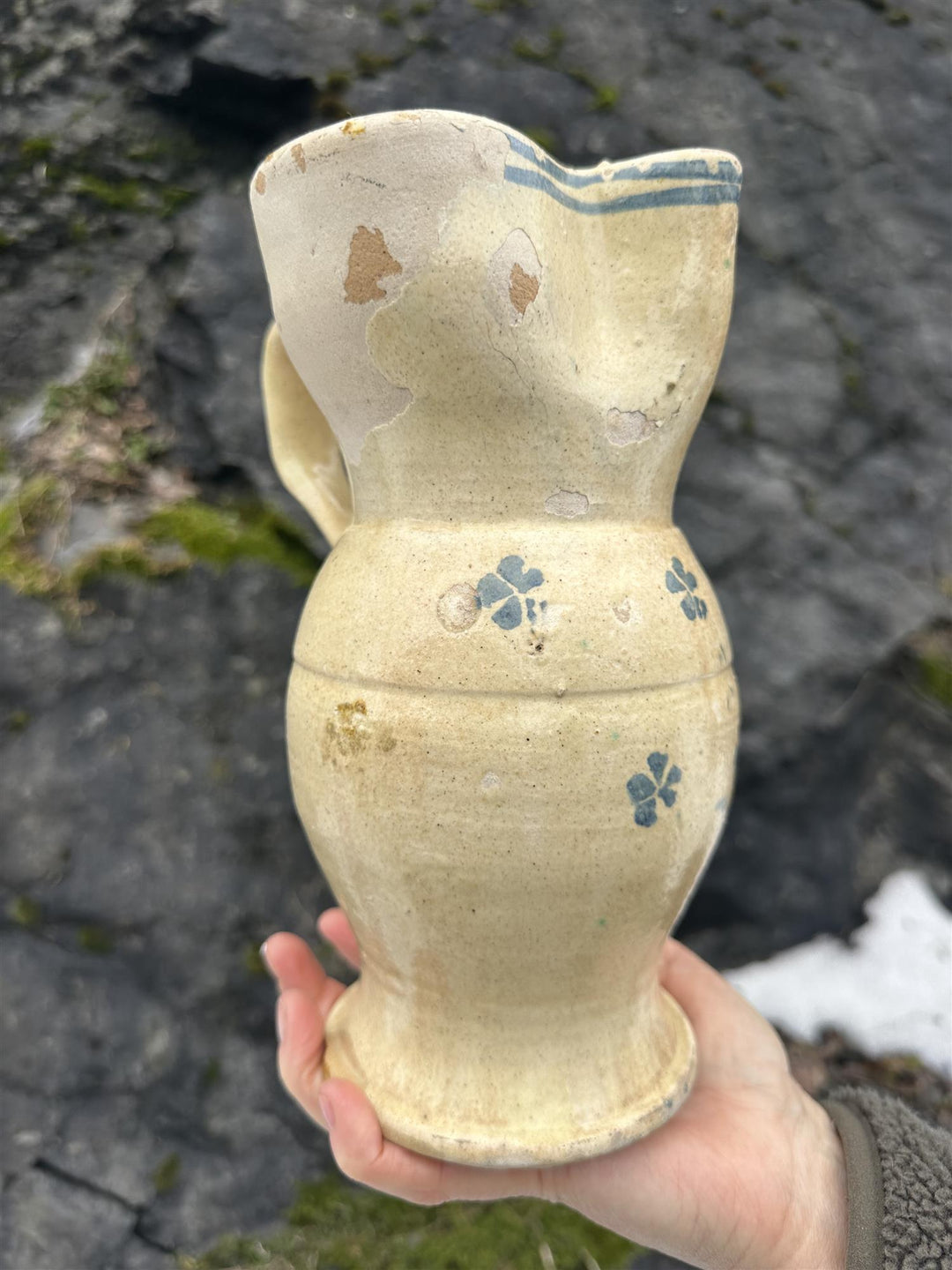 Vintage mugge H: 23,5 cm