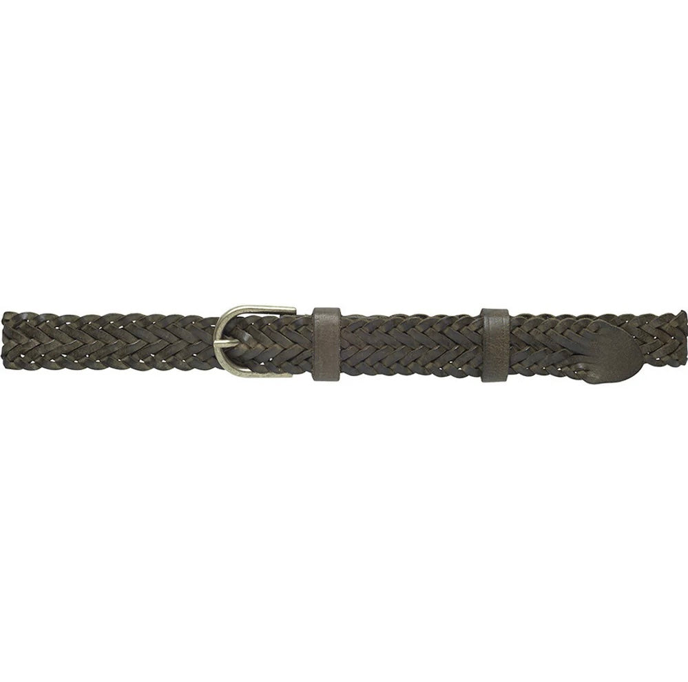 Flettet belte 85 cm army green