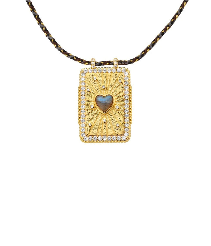 Kjede Labradorite heart boheme