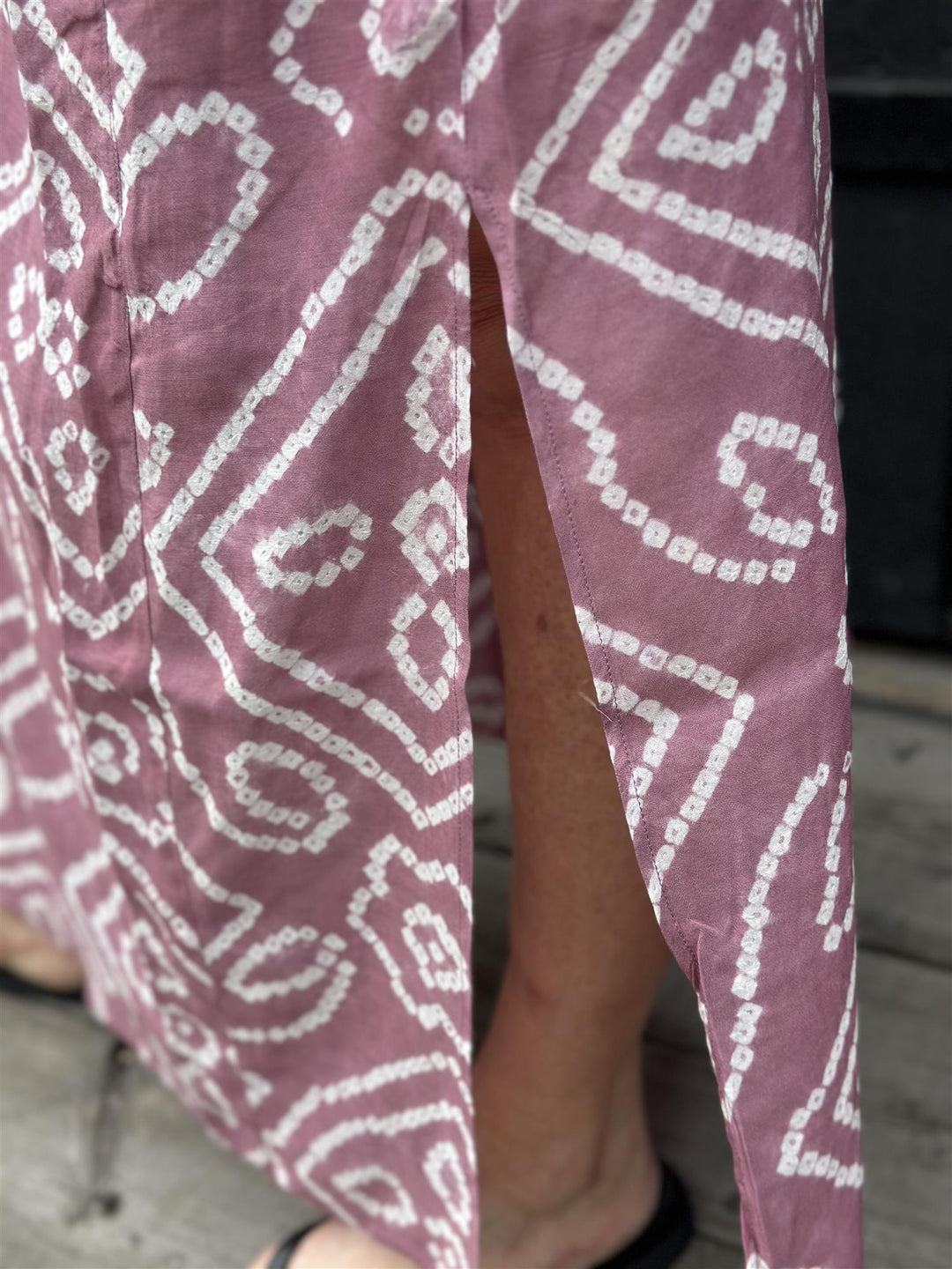Cecilie lang tunika bandani mauve