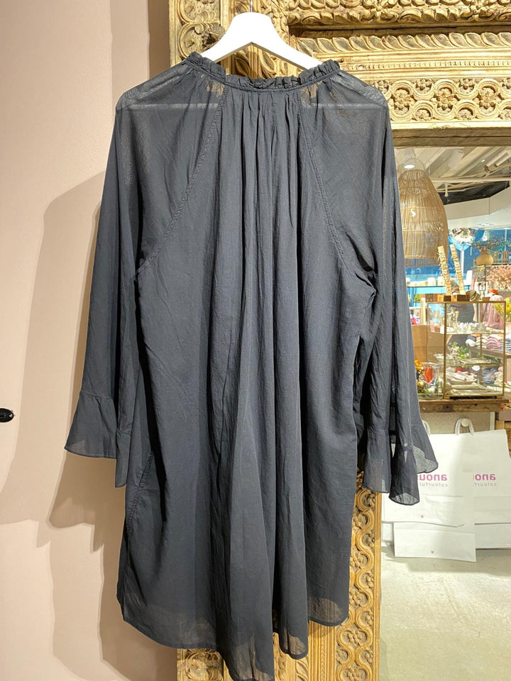 Voile kjole sort